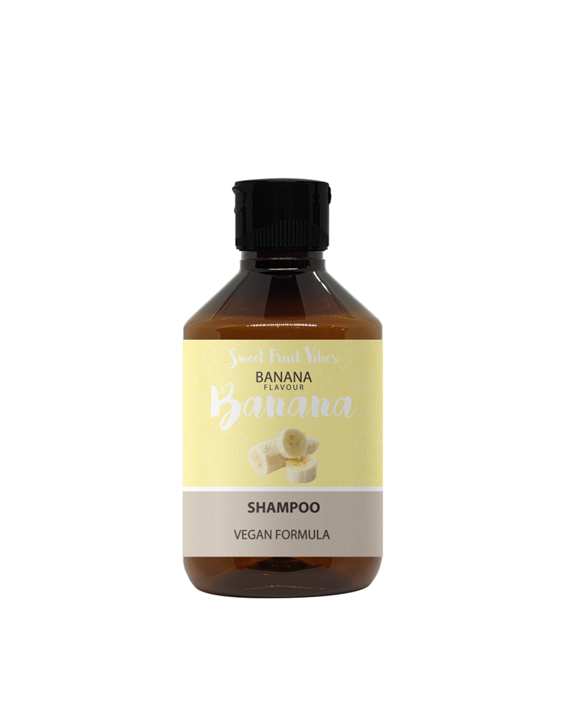 SW01_Shampo_250-ml_Banana Σαμπουάν Sweet Fruits Vibes - Vegan σύνθεση - Image 1